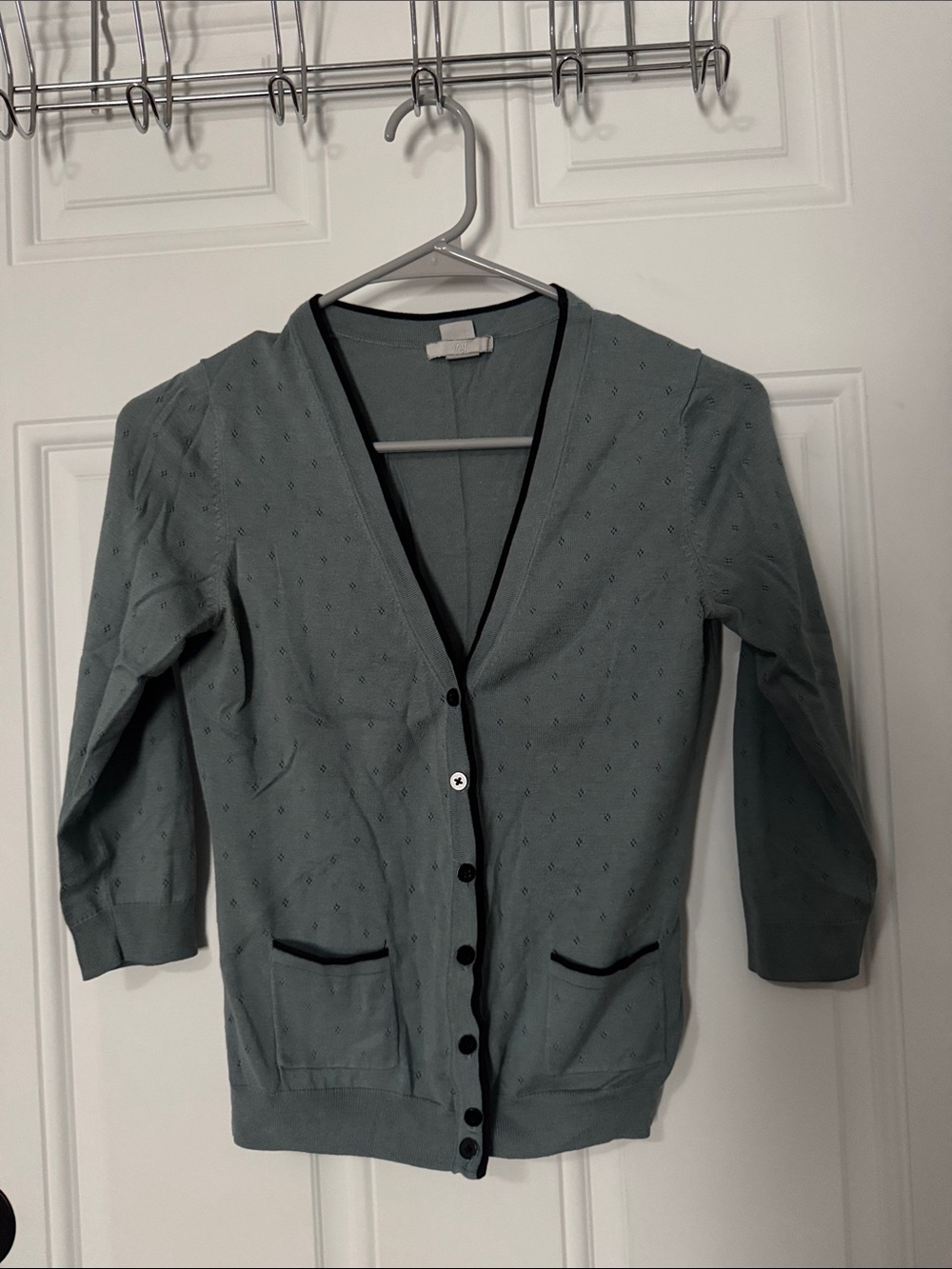 H&M Light gray-blue Cardigan Sweater
